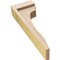 Ekena Millwork 3"W x 6"D x 18"H Thin Warren Rough Cedar Woodgrain TimberThane Corbel, Primed Tan CORUR03X06X18WARRCPR - alternate 5